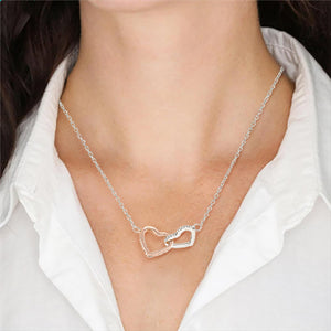 Interlocked Heart Necklace - Wedding - To My Future Wife - I Love You The Most - Ukgnp25004