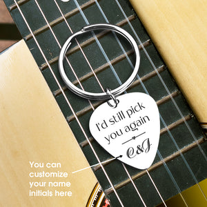 Personalised Guitar Pick Keychain - To My Man - You Complete Me - Ukgkam26002