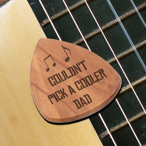 Wooden Guitar Pick 1 Pcs - Guitar - To My Dad - Couldn't Pick A Cooler Dad - Ukghea18002