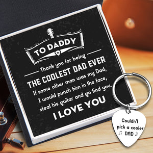 Guitar Pick Keychain - Guitar - To My Dad - Thank You For Being The Coolest Dad Ever - Ukgkam18002