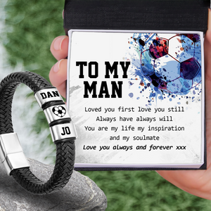 Personalised Leather Bracelet - Football - To My Man - You Are The Best Goal Of My Life - Ukgbzl26037