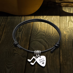 Music Note Bracelet - Guitar - To My Soulmate - You Are The Greatest Pick Of My Life - Ukgbax13001