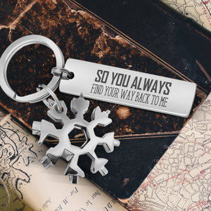 Multitool Keychain - Hiking - To My Man - So You Always Find Your Way Back To Me - Ukgktb26001