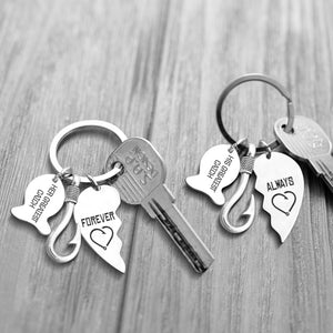 Fishing Heart Puzzle Keychains - To My Girlfriend - Never Forget That I Love You - Ukgkbn13001