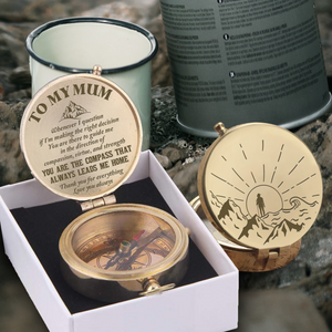 Engraved Compass - Hiking - To My Mum - Love You Always - Ukgpb19003