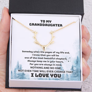 Antler Necklace - Hunting - To My Granddaughter - You Are Always In Mine - Ukgnt23001