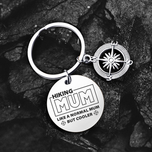 Compass Keychain - Hiking - To My Best Hiking Mum Ever - You Are My Compass When I'm Lost - Ukgkw19001