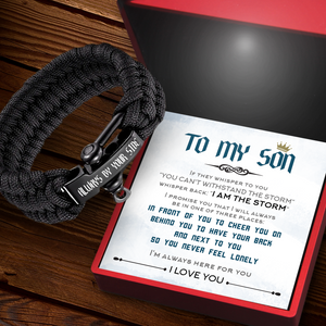Paracord Rope Bracelet - Family - To My Son - I'm Always Here For You - Ukgbxa16007