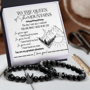 King & Queen Couple Bracelets - Hiking - To The Queen Of The Mountains - Ukgbae13007