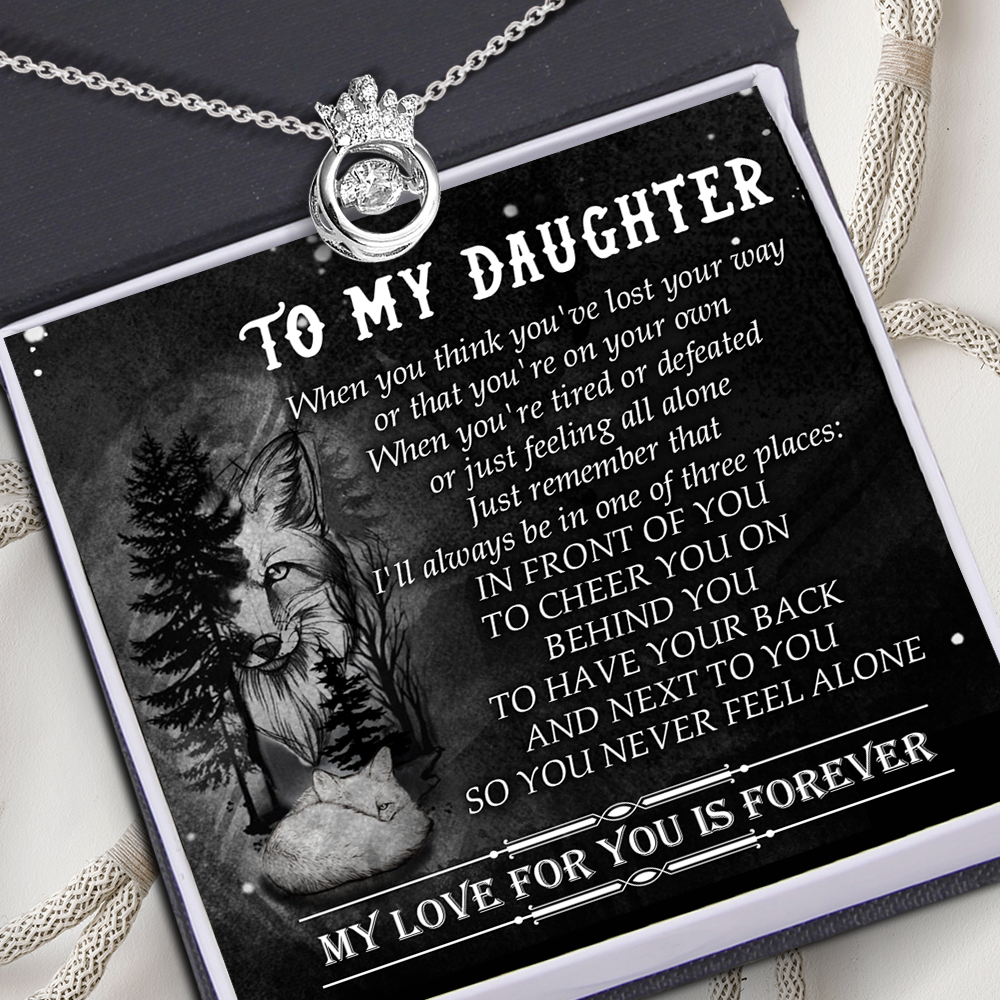 Crown Necklace - Wolf - To My Daughter - My Love For You Is Forever - Ukgnzq17007