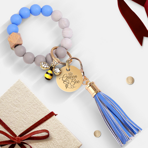 Bee Silicone Bracelet Keychain - Garden - To My Mum - Love You To The Garden And Back - Ukgkzt19001