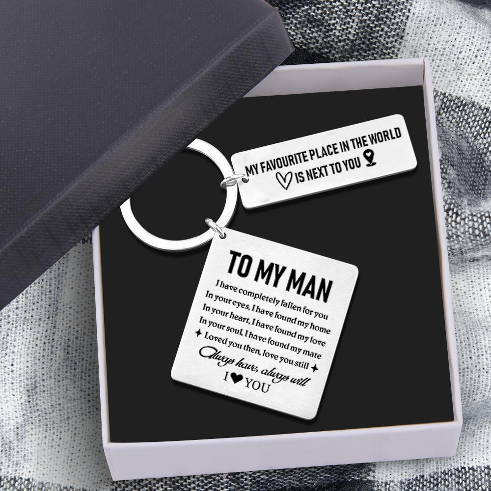 Calendar Keychain - Family - To My Man - In Your Heart, I Have Found My Love - Ukgkr26028
