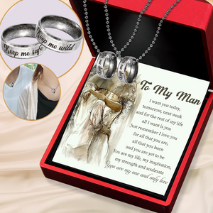 Couple Ring Necklaces - Family - To My Man - You Are My One And Only Love - Ukgndx26007