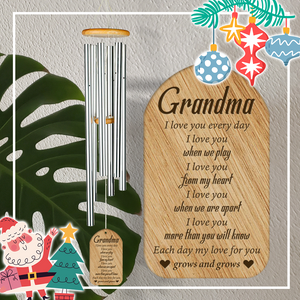 Message Wind Chimes - For Garden Lover - To My Grandma - I Love You More Than You Will Know - Ukglce21003