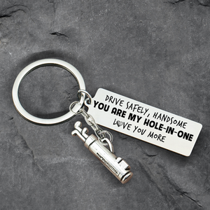 Golf Charm Keychain - Golf - To My Man - I Love You To The Green And Back - Ukgkzp26002