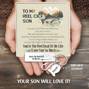 Personalised Fishing Hook Keychain - Fishing - To My Son - I Love You So Much - Ukgku16007