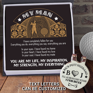 Personalized Golf Marker - Golf - To My Husband - In Your Heart, I Have Found My Love - Ukgata14009