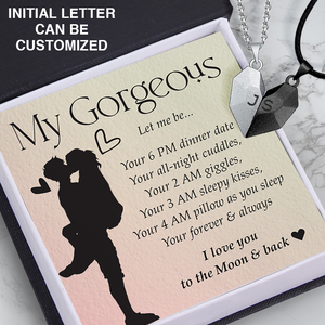 Personalised Magnetic Love Necklaces - Family - To My Gorgeous - Your Forever & Always - Ukgnni13003