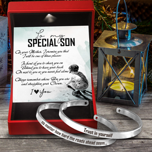 Son’s Couple Bracelet - Family - To My Son - Always Remember Whose Son You Are And Straighten Your Crown - Ukgbt16007