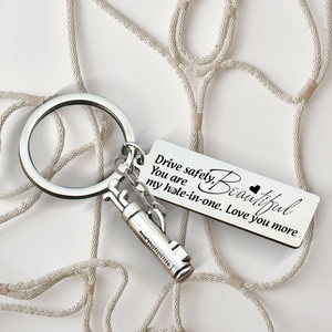 Golf Charm Keychain - Golf - To My Soulmate - I Love You To The Green & Back - Ukgkzp13001