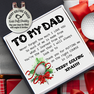 Golf Marker - Golf - To My Dad - Merry Golfing Xmas!! - Ukgata18004