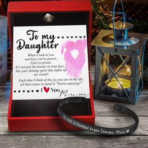 Daughter's Bracelet - Family - From Mum - To My Daughter - When I Look At You And How You've Grown, I Feel So Proud - Ukgbzf17021