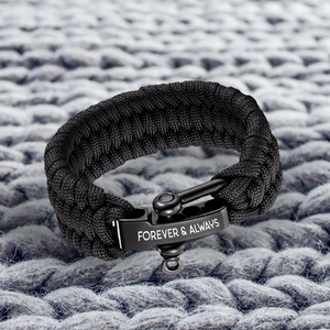 Paracord Rope Bracelet - Camping - To My Soulmate - I Can Never Ever Get Enough Of You - Ukgbxa13002