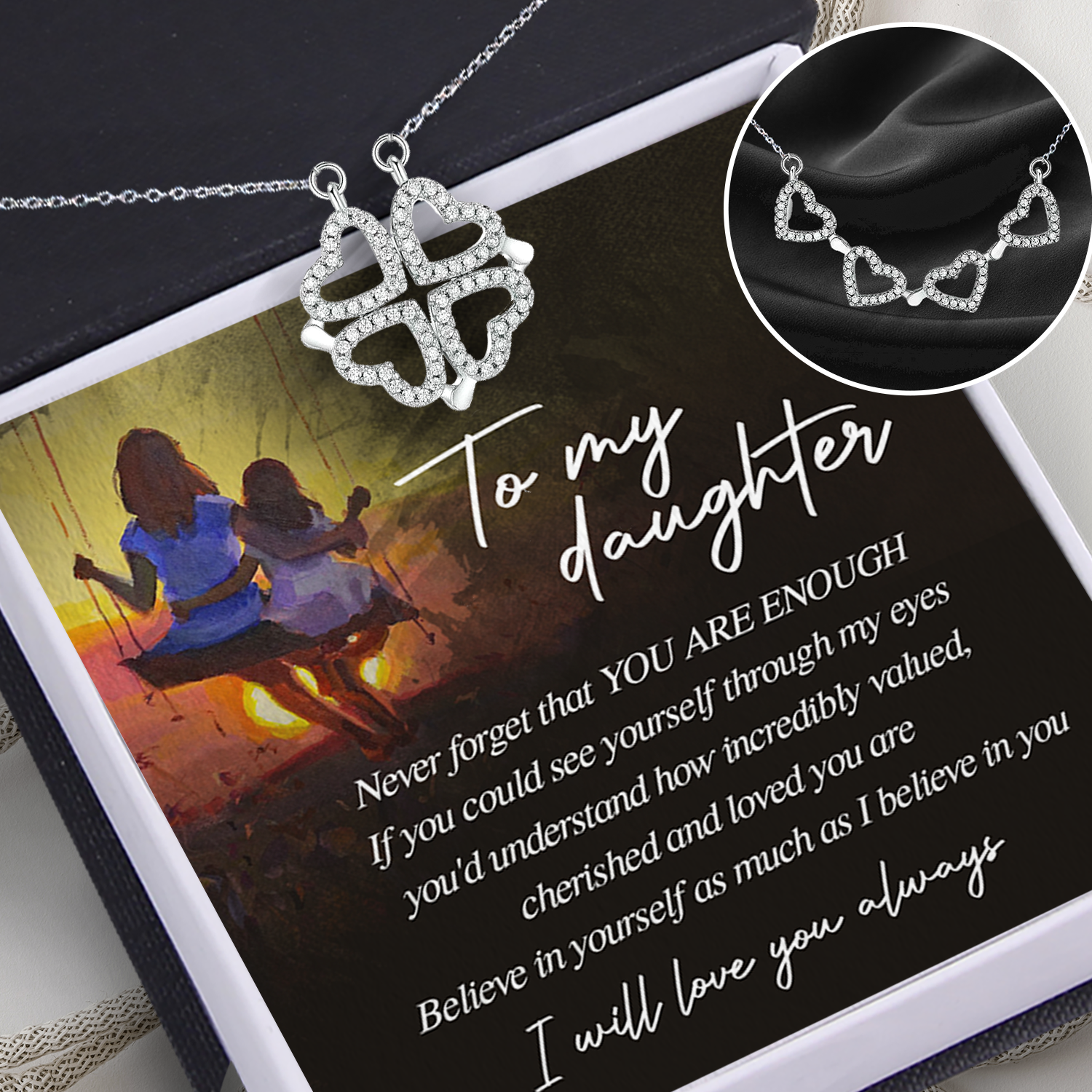 Lucky Necklace - Family - To My Daughter - Believe In Yourself As Much As I Believe In You - Ukgnng17002