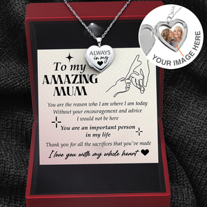 Heart Locket Necklace - Family - To My Mum - You Are An Important Person In My Life - Ukgnzm19001