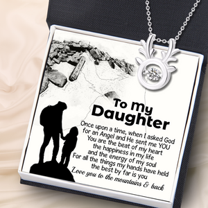 Crystal Reindeer Necklace - Hiking - To My Daughter - You Are The Energy Of My Soul - Ukgnfu17008