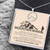 Woman Mountain Necklace - Hiking - To My Mountain Mama - You Are The Beat Of My Heart - Ukgnnk19001