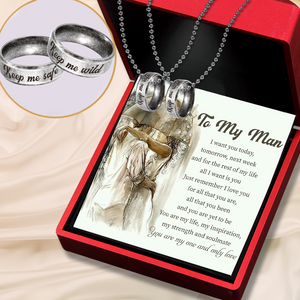 Couple Ring Necklaces - Family - To My Man - You Are My One And Only Love - Ukgndx26007