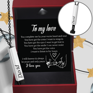 Personalised Hidden Message Necklace - Family - To My Man - I Love You - Ukgnnj26001