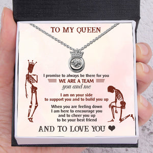 Crown Necklace - Skull - To My Queen - We Are A Team - Ukgnzq13011