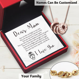 Personalized Metal Plated Custom Name Necklace - Skull - To My Mum - Ukgnzz19014