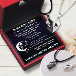 Magnetic Love Necklaces - Skull - To My Lady - I Love You Forever & Always - Ukgnni13006