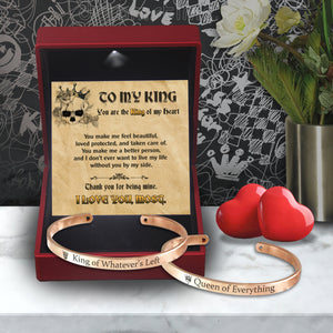 Couple Bracelet - Skull - To My King - Thank You For Being Mine - Ukgbt26021