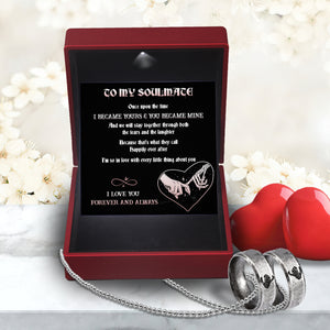 Skeleton Couple Ring Necklaces - Skull - To My Man - I Love You Forever And Always - Ukgndx26021