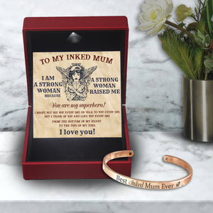 Skull Bracelet - Tattoo - To My Inked Mum - You Are My Superhero - Ukgbzf19003