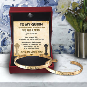King & Queen Couple Bracelets - Skull - To My Queen - I Promise To Always Be There For You - Ukgbt13011