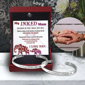 Mum & Son Bracelets - Tattoo - To My Mum - I Love You - Ukgbt19004