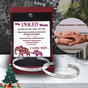 Mum & Son Bracelets - Tattoo - To My Mum - I Love You - Ukgbt19004