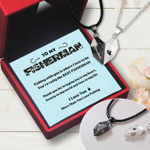 Magnetic Love Necklaces - Fishing - To My Man - I Love You - Ukgnni26005