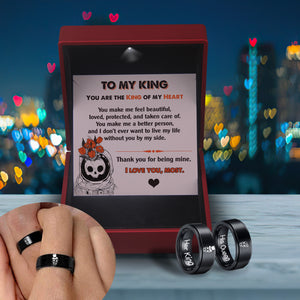 Couple Ring - Skull - To My King - You Are The King Of My Heart - Ukgrlc26003