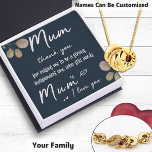Personalised Metal Plated Custom Name Necklace - Family - To My Mum - Ukgnzz19012