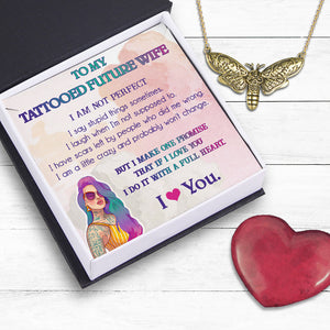 Hawkmoth Necklace - Tattoo - To My Future Wife - I Love You - Ukgnzs25001