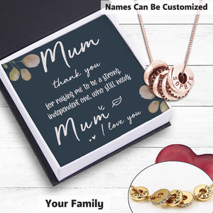 Personalised Metal Plated Custom Name Necklace - Family - To My Mum - Ukgnzz19012
