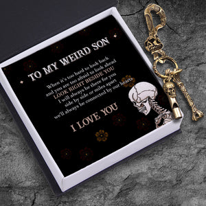 Skull Keychain Holder - Skull - To My Son - I Love You - Ukgkci16006