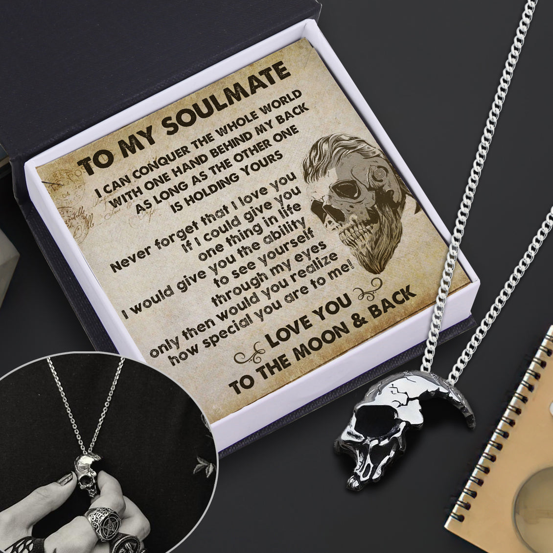 Skull Necklace - Skull & Tattoo - To My Man - How Special You Are To Me - Ukgnag26003