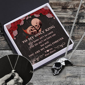 Skull Necklace - Skull - To My Only King - You Are My King Forever - Ukgnag26007